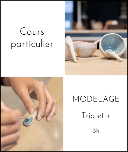 Cours trio modelage