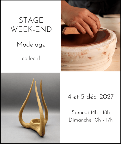 Stage modelage poterie céramique Suresnes | Audrey Jezic Céramiques