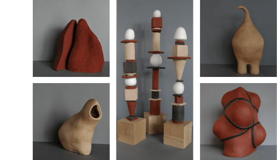 Sculptures en grès Audrey Jezic Céramiques