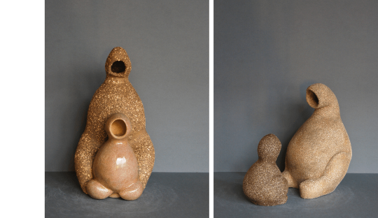Sculptures grès Petits Héritiers Audrey Jezic Céramiques